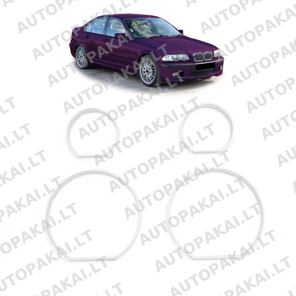 Dashboard Rings Silver for ALL BMW 3 (E46) 1998-2006