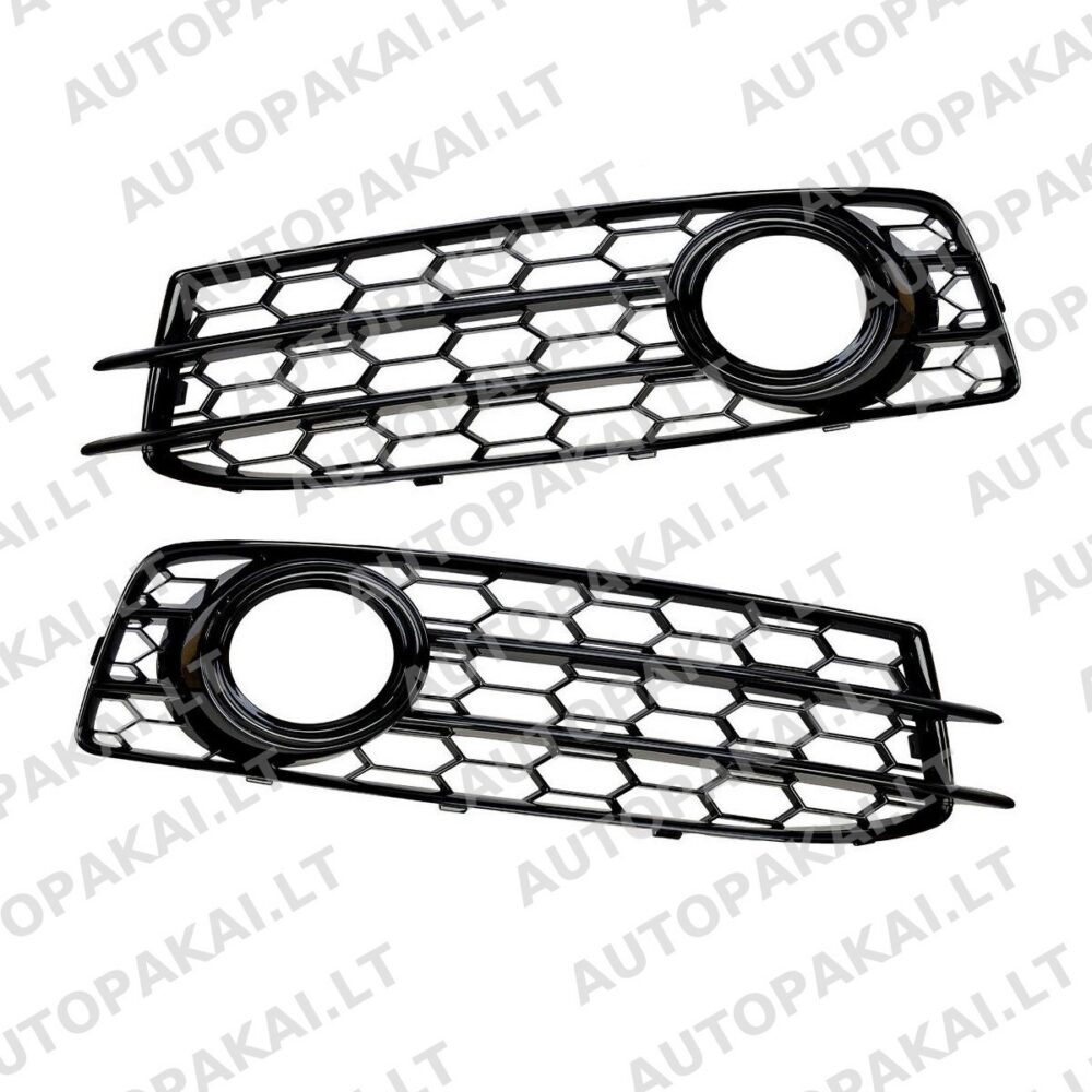 Fog Lamp Covers Gloss Black suitable for AUDI A3 8P Sportback 08-13