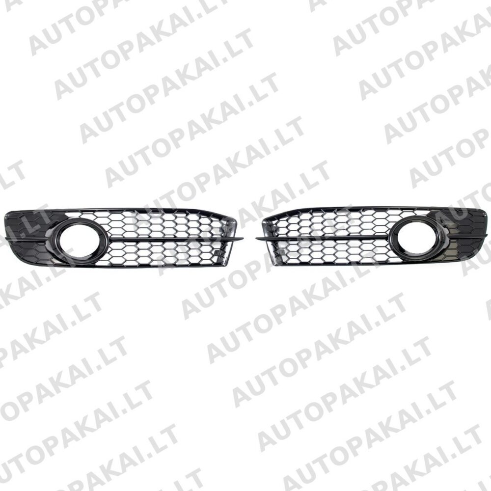 Fog Lamp Covers Gloss Black suitable for AUDI A6 C6 4F Sedan Avant 08-11