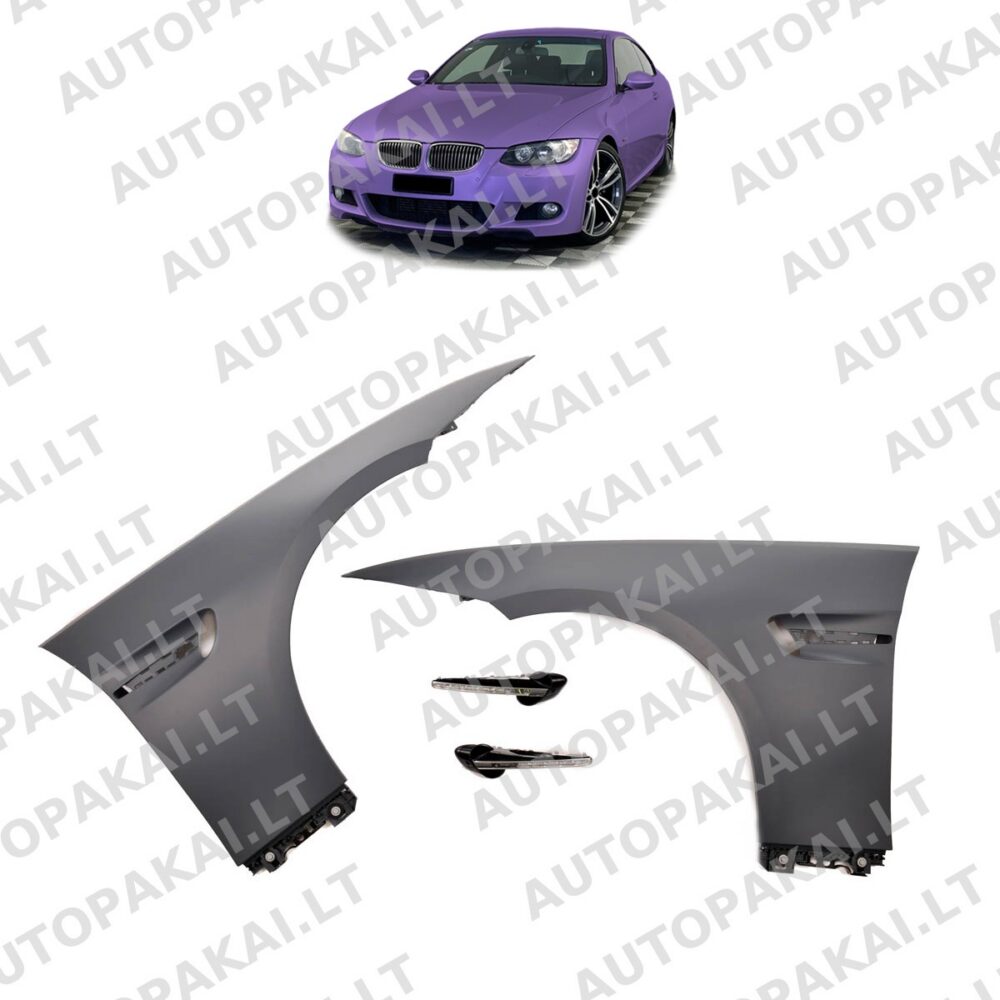 Front Fender Set With Side Vents LED fit for BMW 3 E92, E93 Coupe Cabrio 06-13