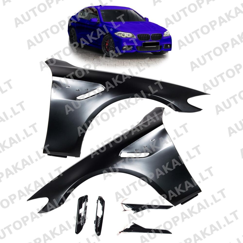 Front Fenders Set Aluminium fit for BMW 5 F10,F11 Sedan Touring 09-16 New Design