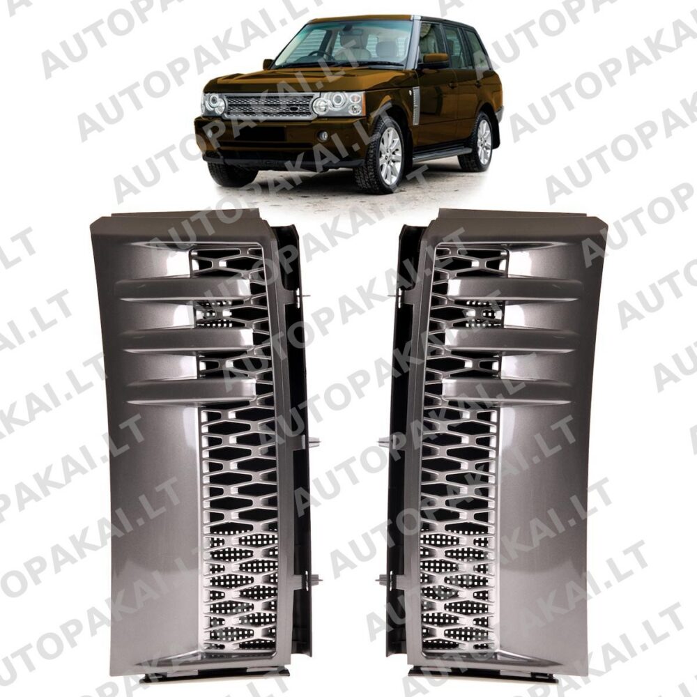 Front Fender Grille Set Silver for LAND ROVER RANGE ROVER III (L322) 2002-2013