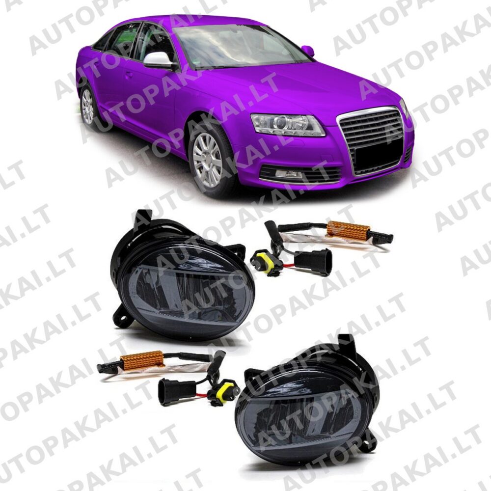 Fog Lights Smoke suitable for AUDI A6 C6 4F A4 B8 8K Q5 8R SEAT EXEO 3R2 04-11