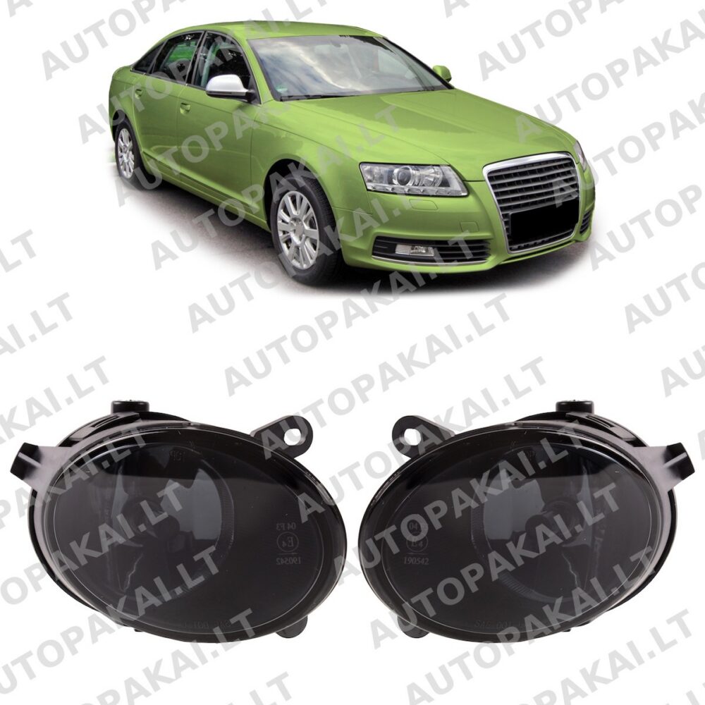 AUDI A6 C6 (4F) Sedan Avant 2004-2011 rūko žibintų komplektas dūminiai