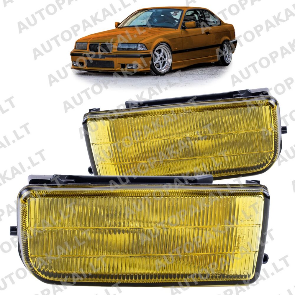 Fog Lights Set Yellow suitable for BMW 3 E36 91-99