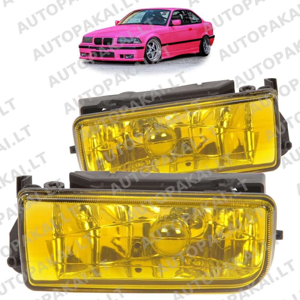 Fog Lights Set Crystal Yellow suitable for BMW 3 E36 91-99