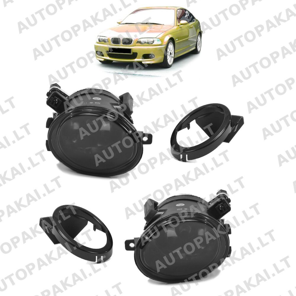 Fog Lights Set Smoke suitable for BMW 3-Series E46 5-Series E39 M3 M5