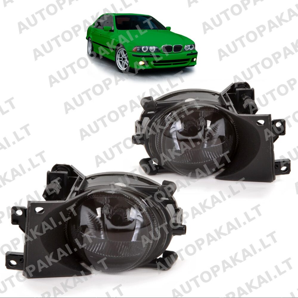 Fog Lights Set Smoke suitable for BMW 5 E39 Sedan Touring Facelift 00-03