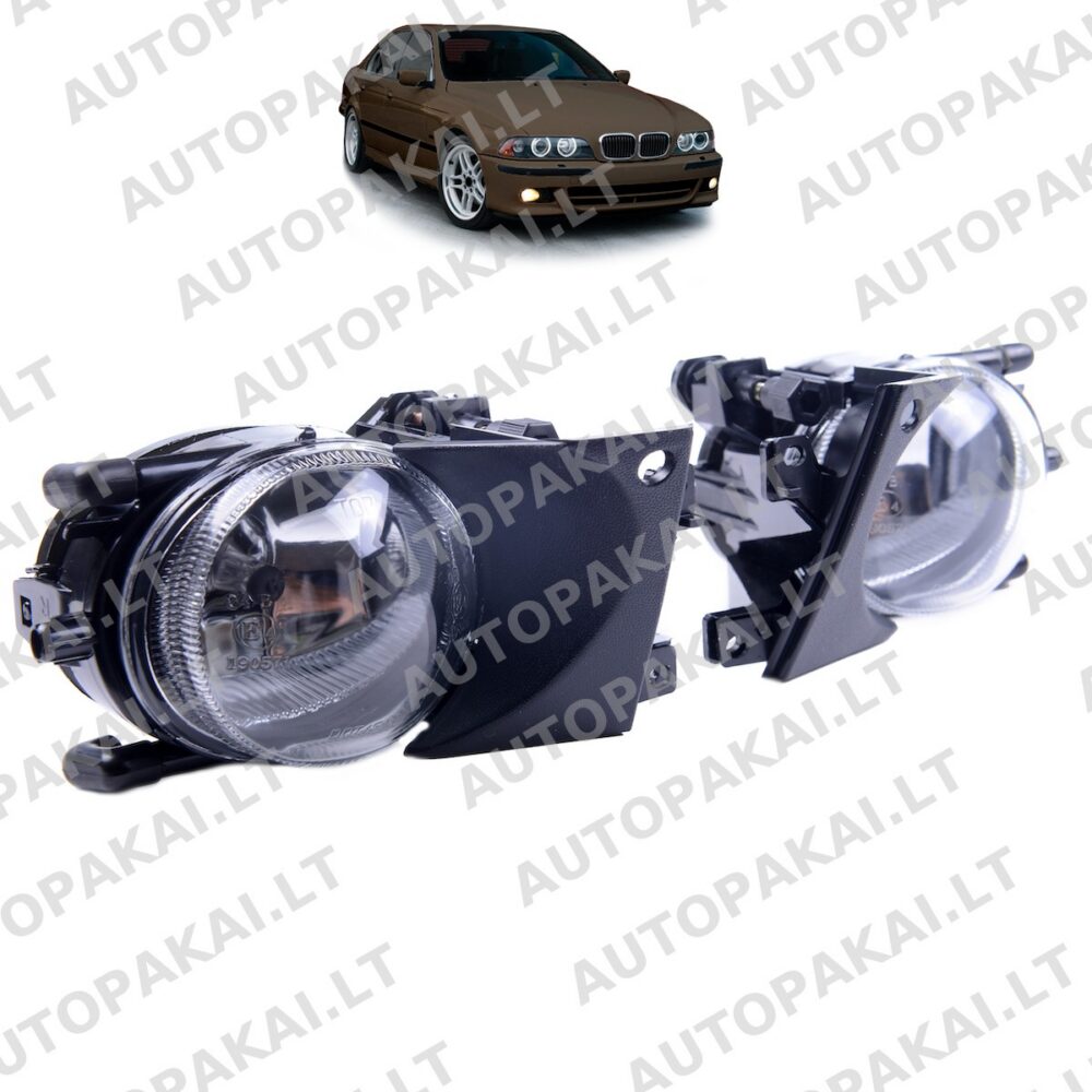 Fog Lights Set Clear suitable for BMW 5 E39 Sedan Touring Facelift 00-03