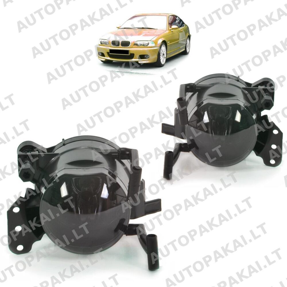Fog Lights Set Smoke fit for BMW 3 E46 E90, 5 E60 E61 6 E63 E64 X3 E83 98-06