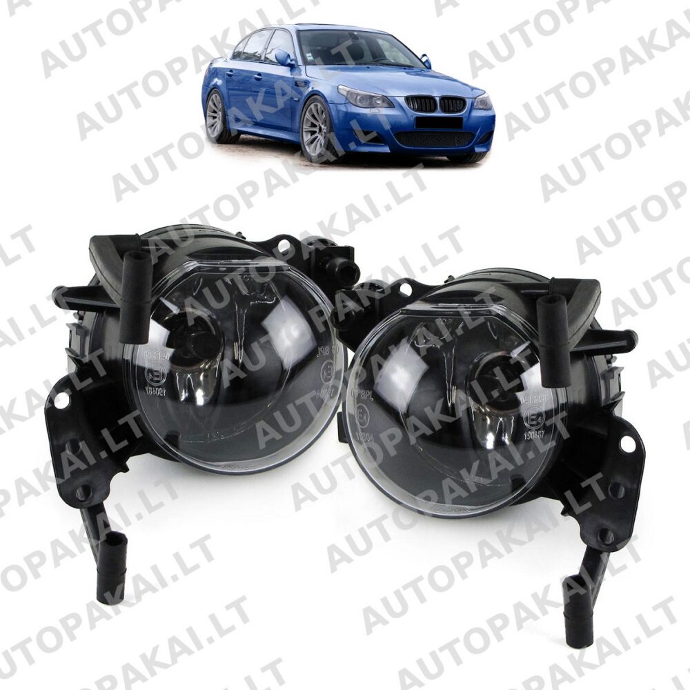 Fog Lights Set Halogen suitable for BMW 5 E60, E61 Sedan Touring 03-10