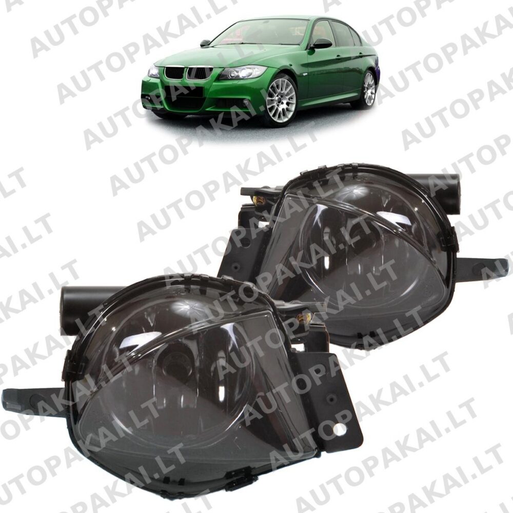 Fog Lights Set Smoke suitable for BMW 3 E90,E91 Sedan Touring Pre-Facelift 05-08