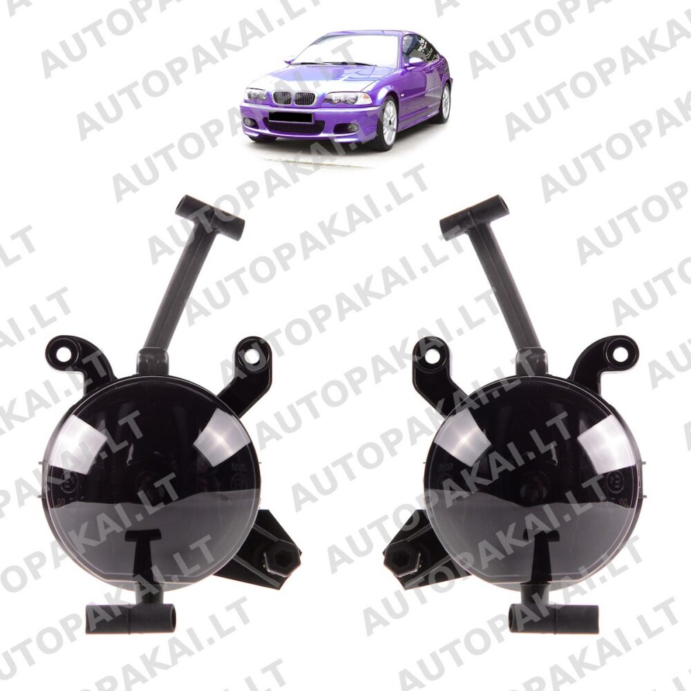 Dūminių rūko žibintų komplektas, tinkantis BMW 3 (E46) Coupe Convertible 1998-2006 modeliams