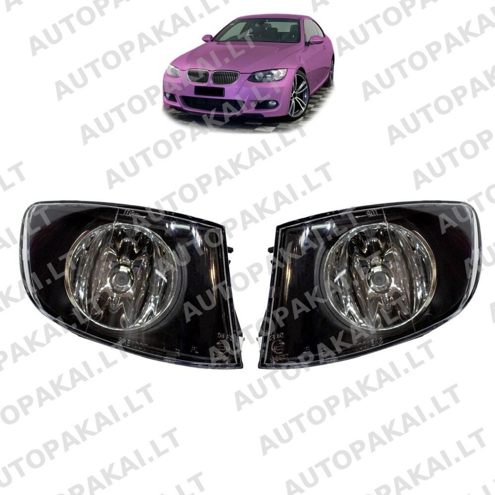 Fog Lights Set Clear suitable for BMW 3 (E92) Coupe (E93) Convertible 2006-2013