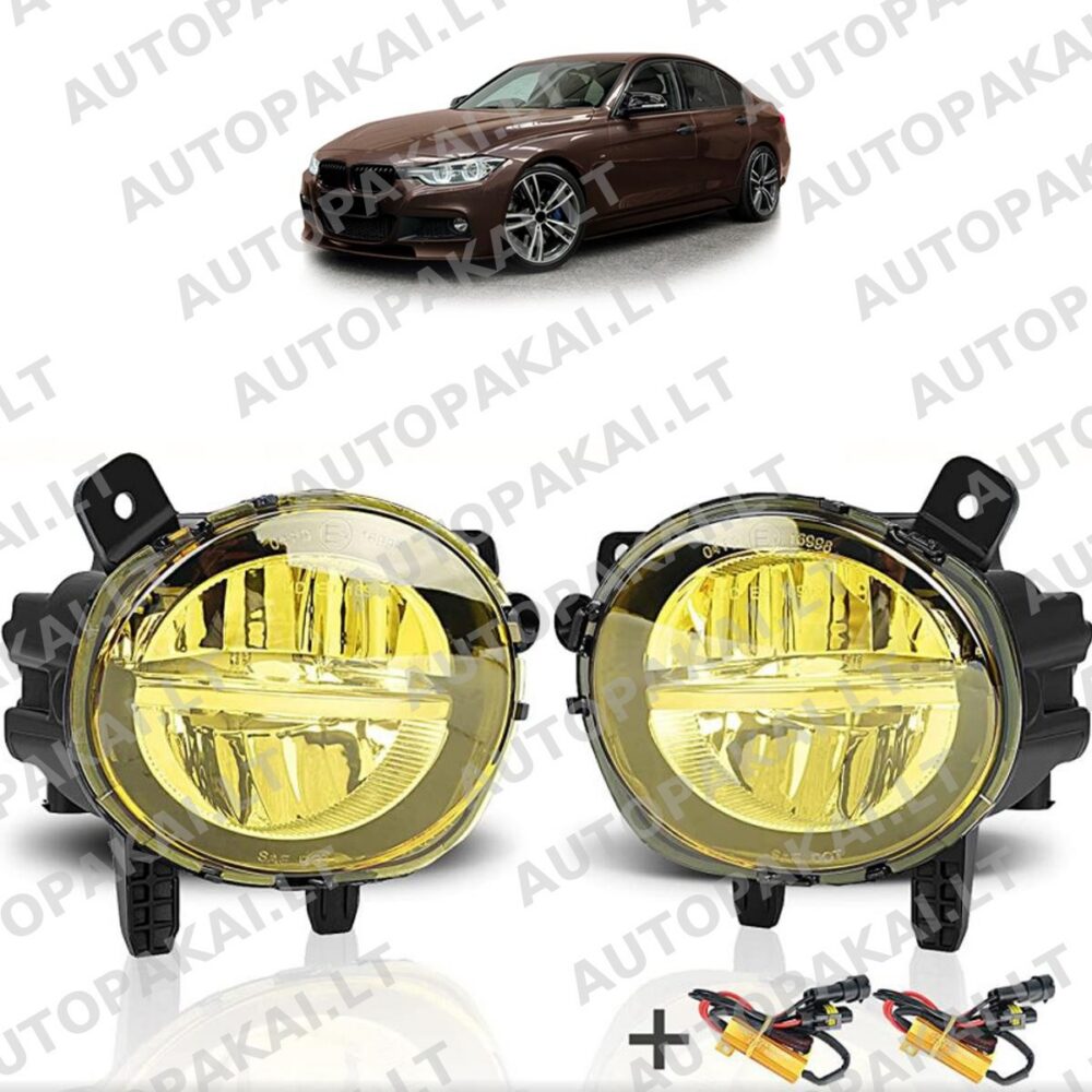 LED Fog Light Set Yellow for BMW  1,2,3,4 Series 15-18