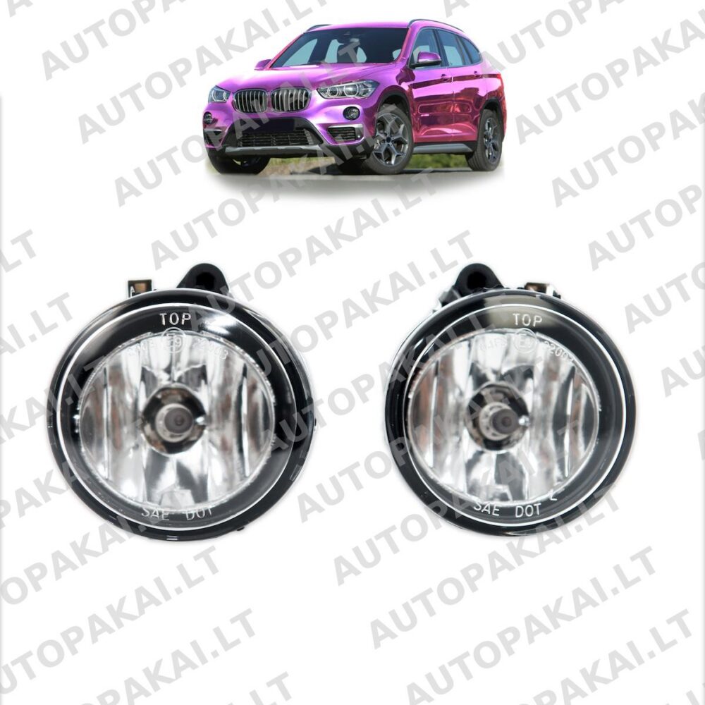 Fog Lights Set Clear for BMW X1 (F48) X4 (F26) X5 (F15) X6 (F16) X3 (F25) 2014-