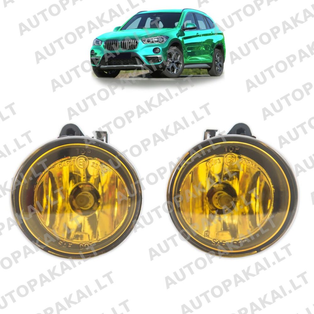 Fog Lights Set Yellow for BMW X1 (F48) X4 (F26) X5 (F15) X6 (F16) X3 (F25) 2014-