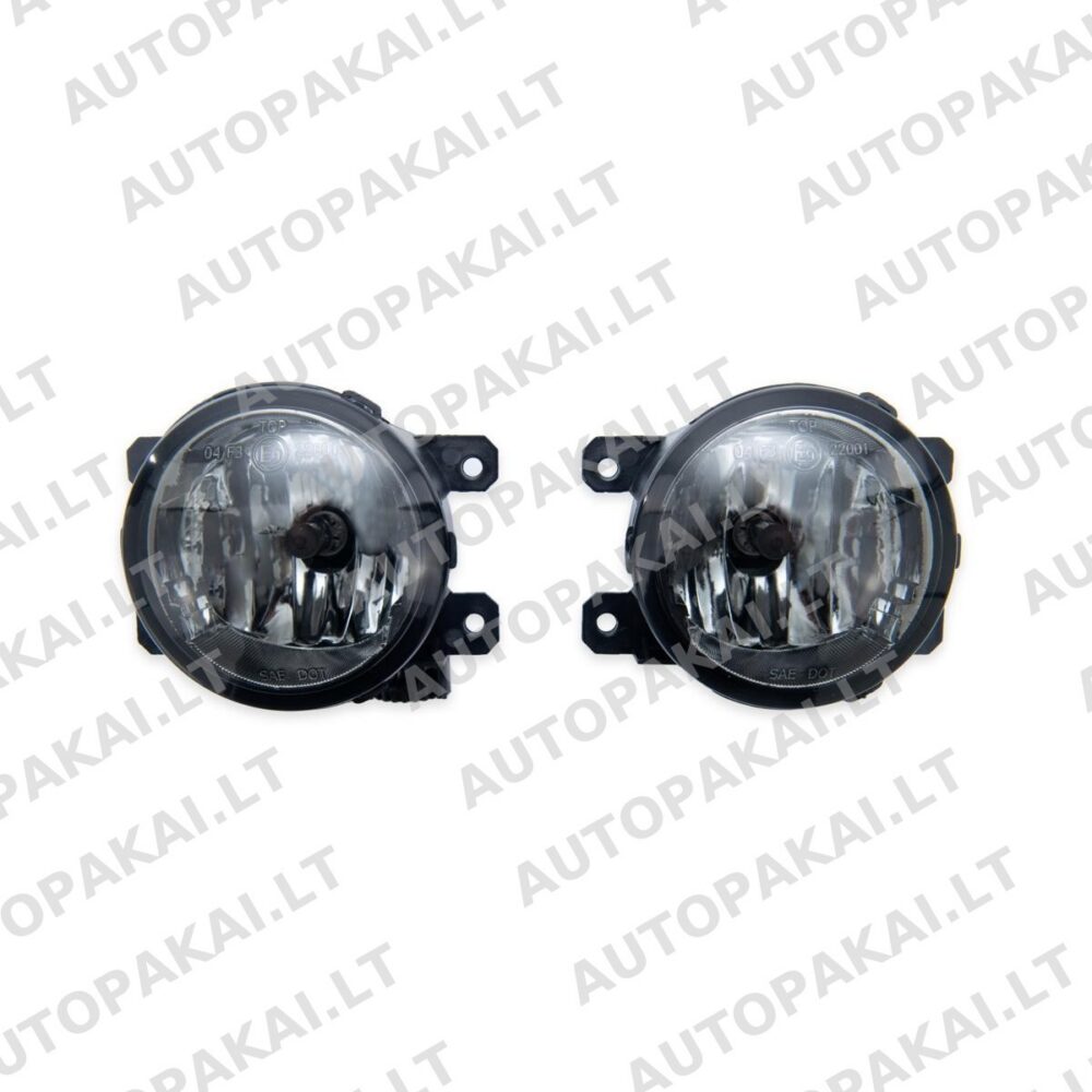 Fog Light Set Smoke for FIAT,ABARTH,ALFA ROMEO,CITROËN,FORD,HONDA,PEUGEOT 2006-