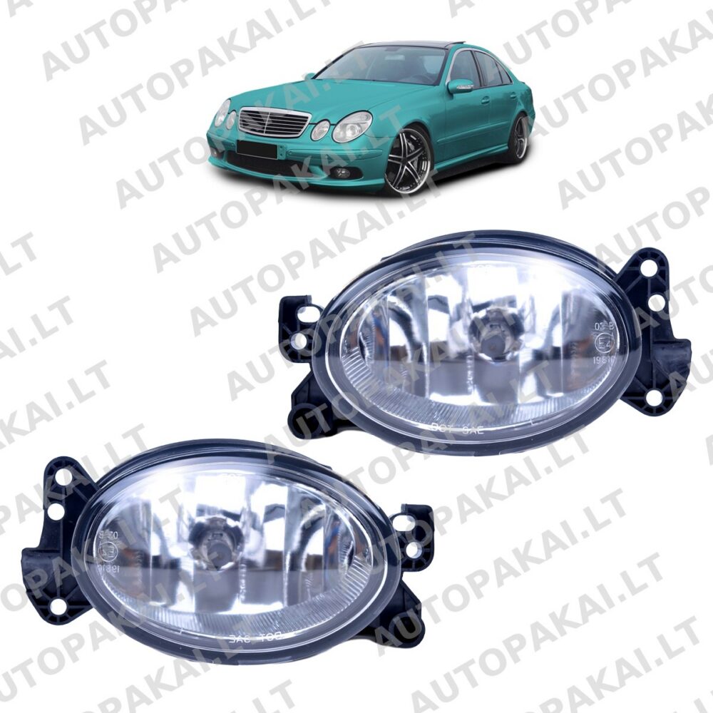 Fog Lights Clear for MERCEDES E W211 CLK W209 C W204 M W164 G W463 A W169 02-09
