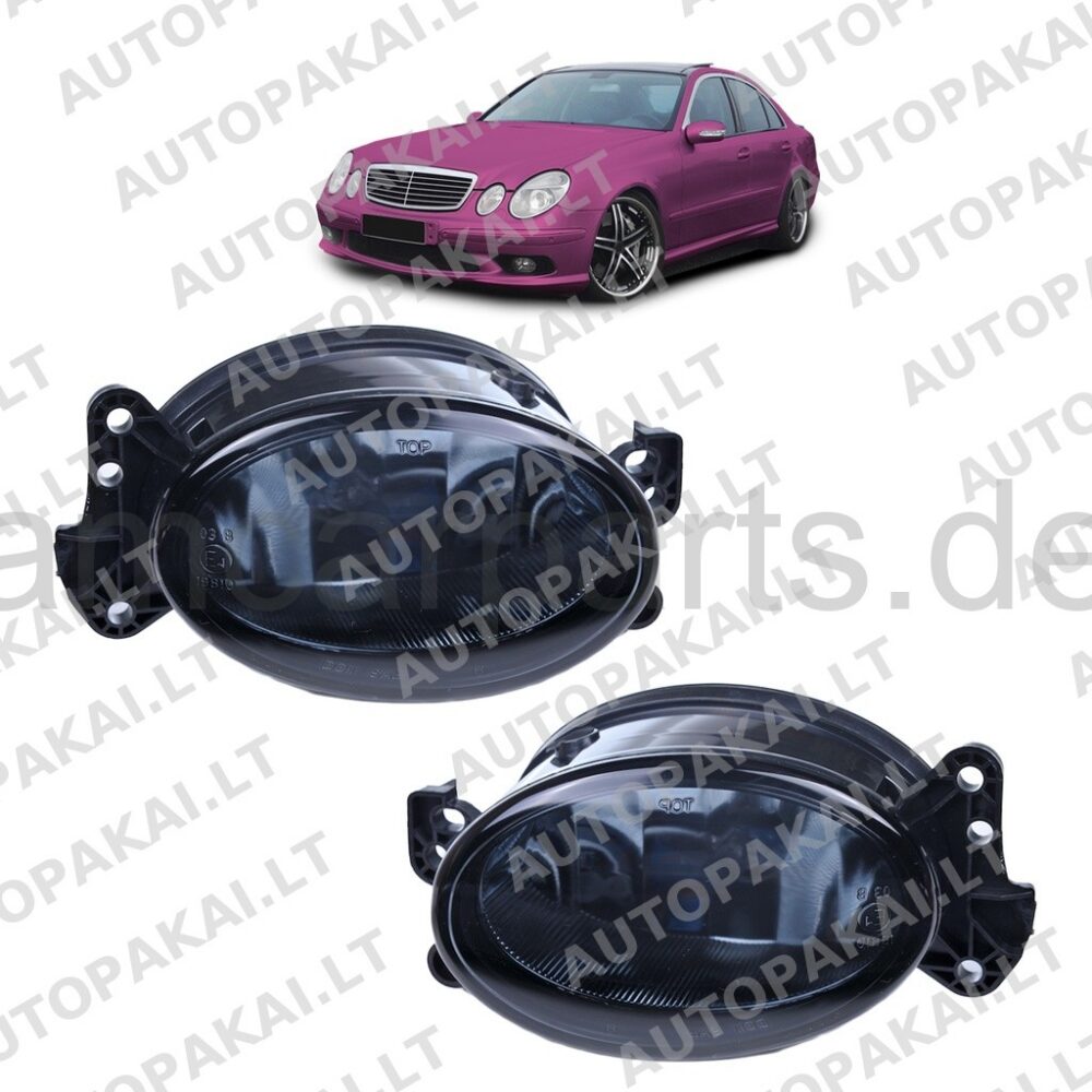 Fog Lights Set smoke for MERCEDES E,CLK,C,M,G,A, 2002-2009
