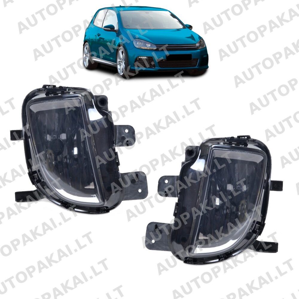 Fog Lights Set Smoke suitable for VW Golf 6 08-12