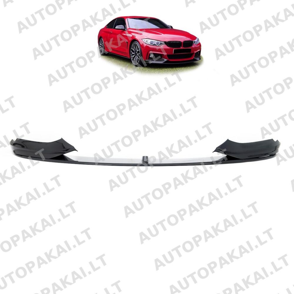 Front Spoiler Gloss Black for BMW 4 F32,F33 Coupe Cabrio F36 Gran Coupe 13-20