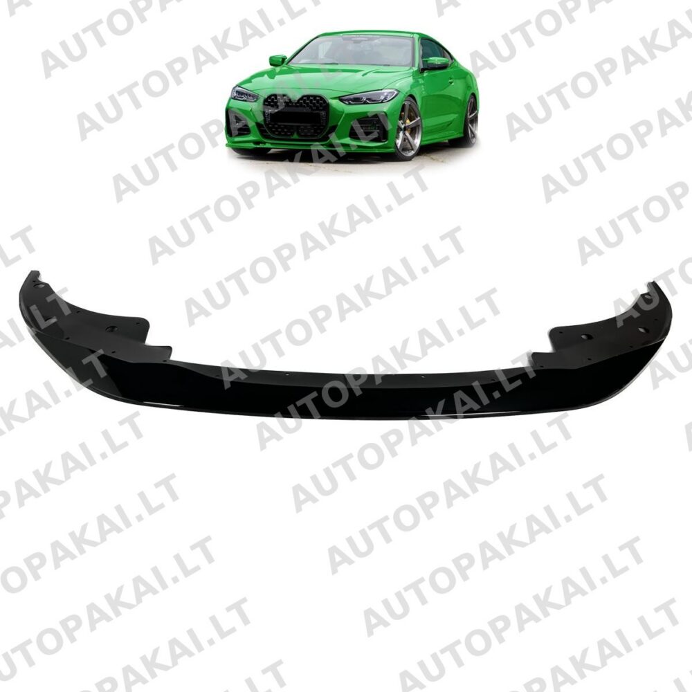 Front Spoiler Gloss Black suitable for BMW 4 G22, G23 Coupe Cabrio 20-