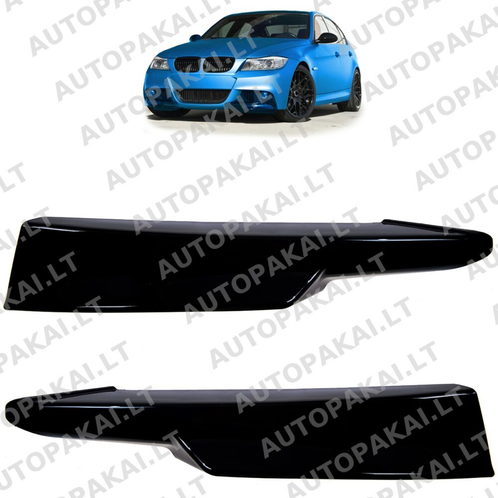 Front Spoiler Gloss Black suitable for BMW 3 E90,E91 Sedan Touring 08-11