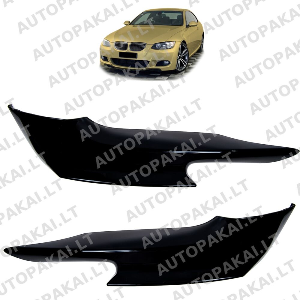 Front Spoiler Gloss Black suitable for BMW 3 E92, E93 Coupe Cabrio 06-10