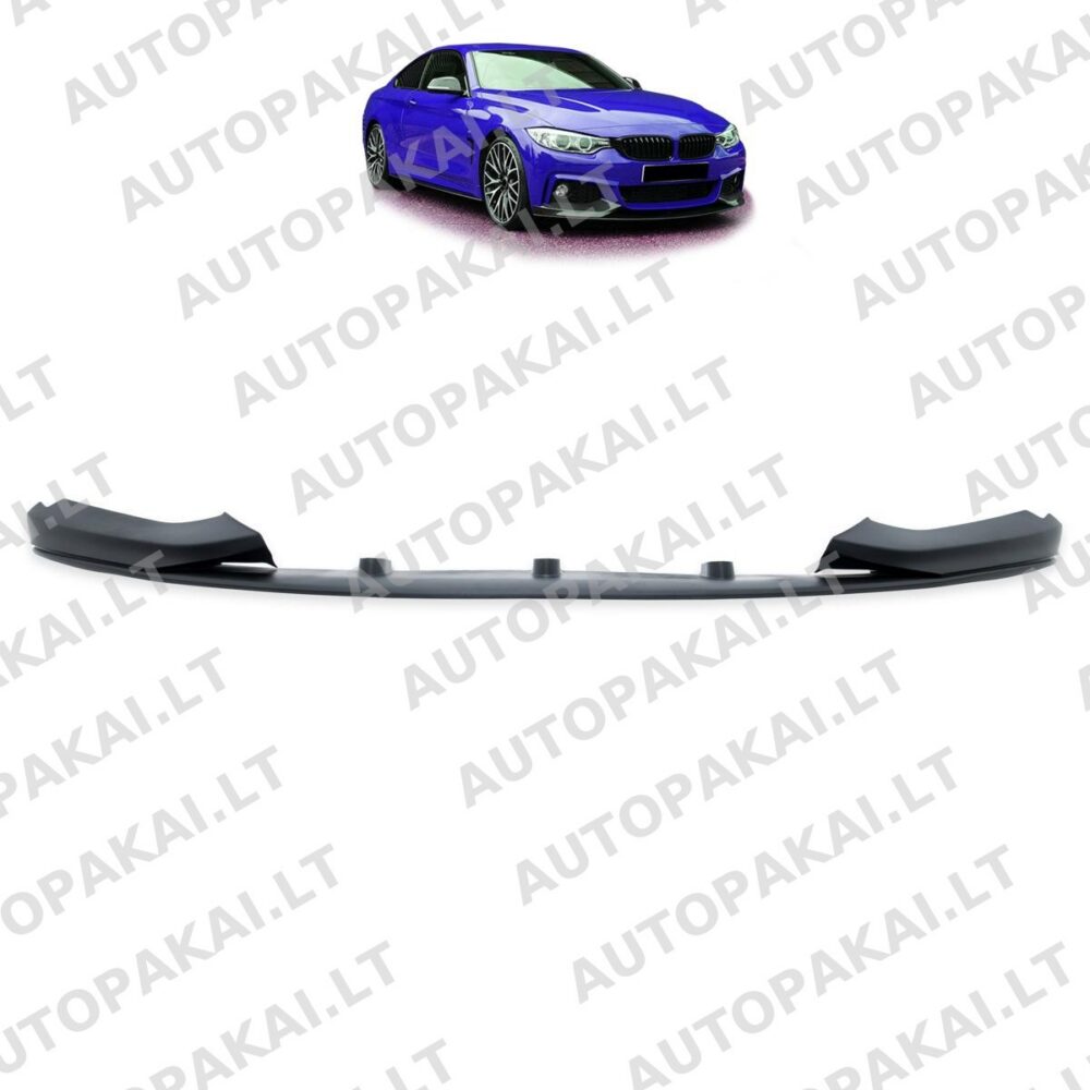 Front Spoiler Lip Matt Black for BMW 4 (F32,F33,F36) 2013-2021