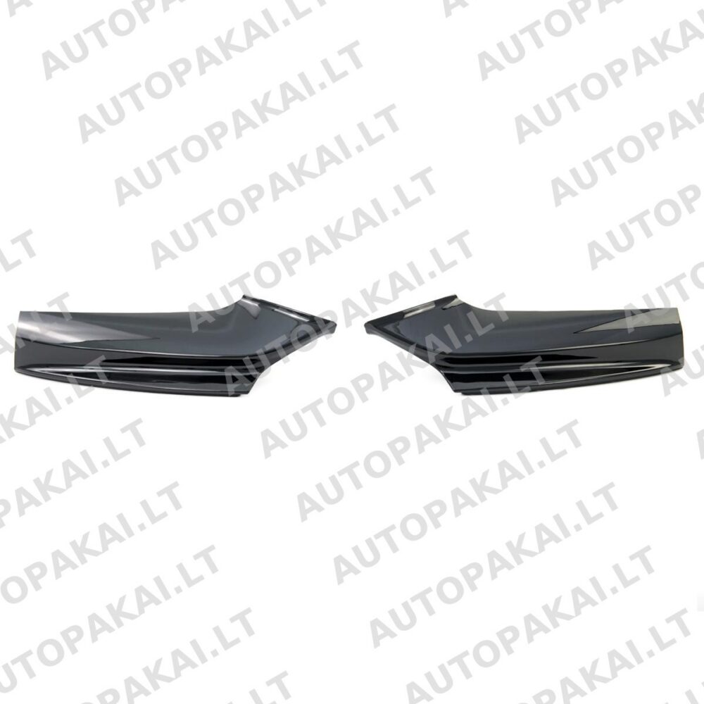 Front Spoiler Flaps Gloss Black for BMW 5 F10,F11 10-17 Performance