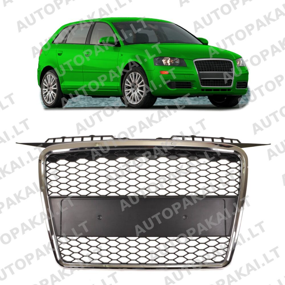 Front Grille Chrome suitable for AUDI A3 8P Hatchback Sportback 04-08