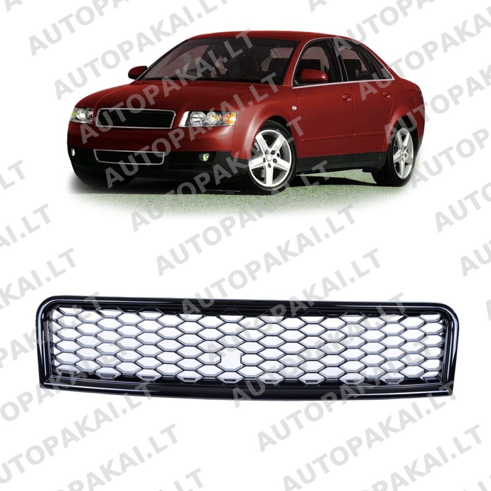 Front Grille Gloss Black suitable for AUDI A4 B6 8E Sedan Avant 01-04