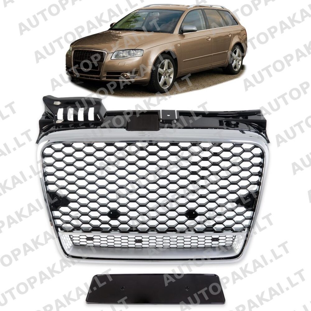 Front Grille Chrome suitable for AUDI A4 B7 8E Sedan Avant 04-07