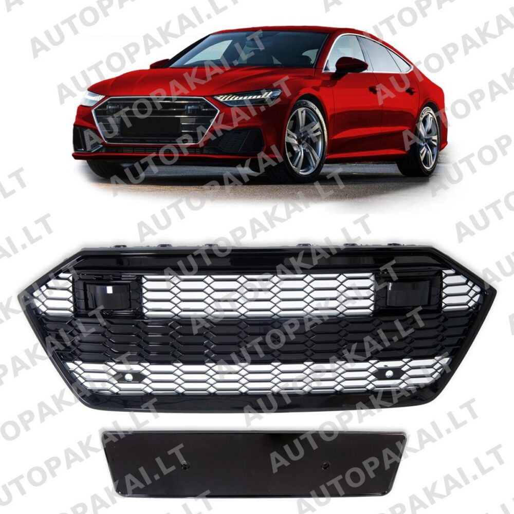 Front Grille Gloss Black suitable for AUDI A7 4K Sportback 18-24