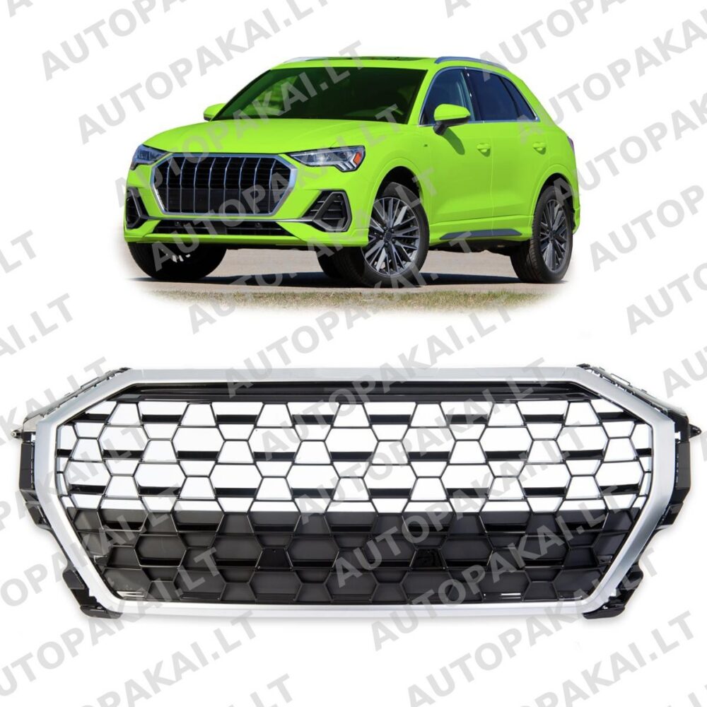 Front Grille Silver suitable for AUDI Q3 F3 SUV Sportback 18-On