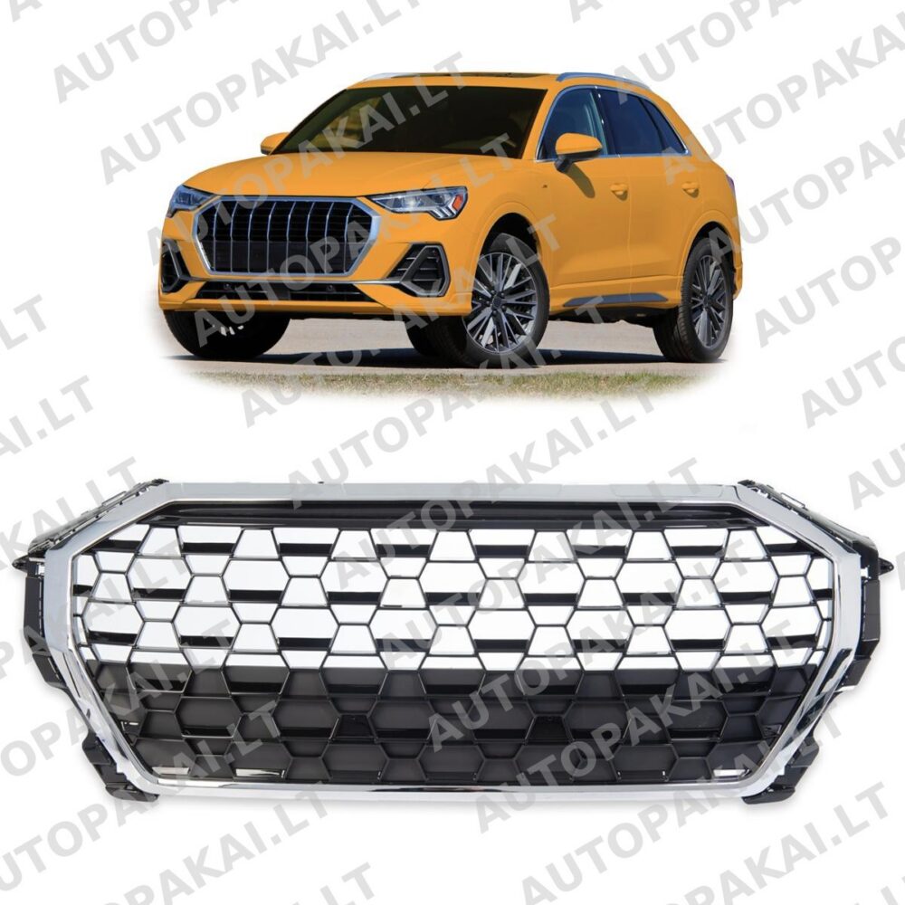 Front Grille Chrome & Black suitable for AUDI Q3 F3 SUV 19-