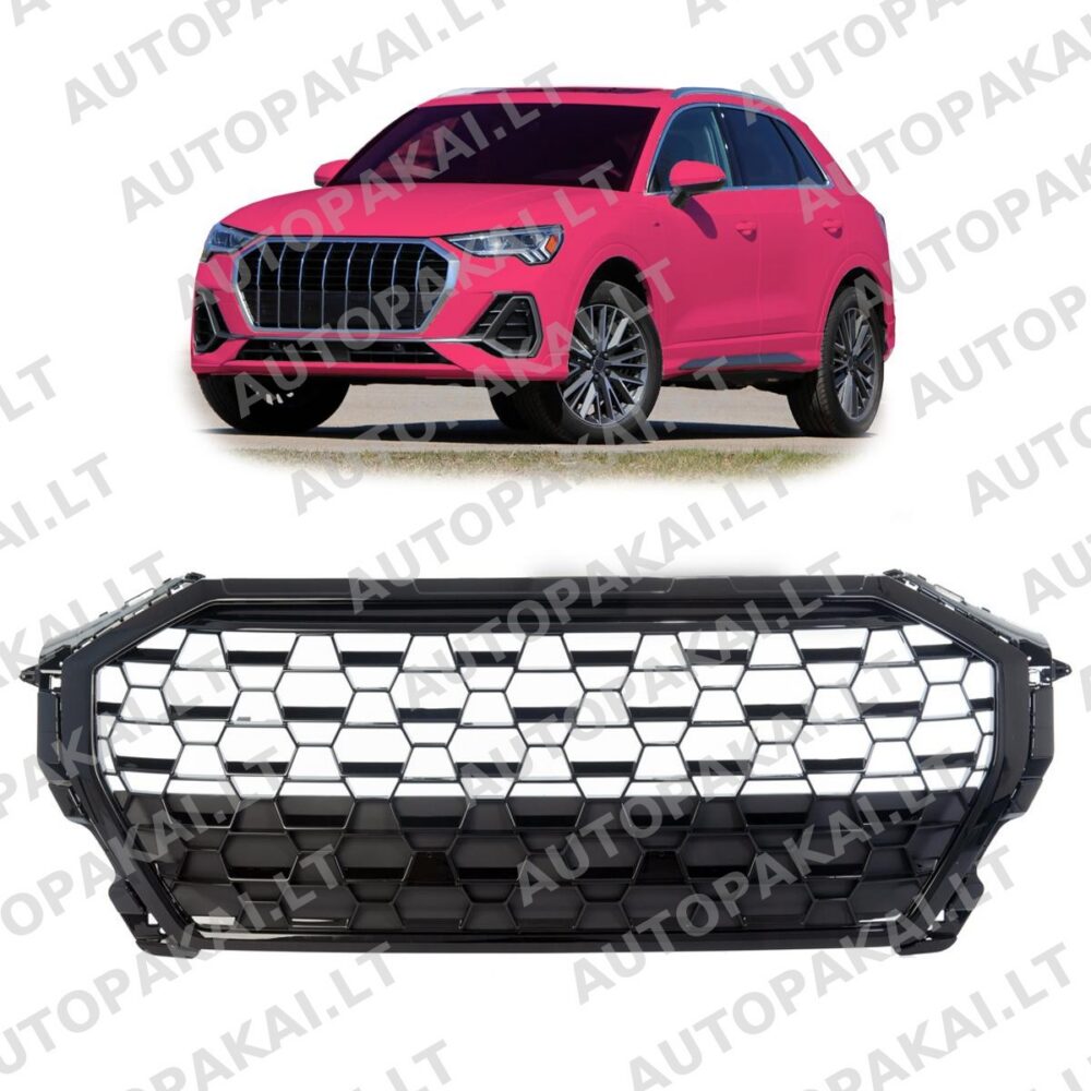 Front Grille Gloss Black suitable for AUDI Q3 F3 SUV Sportback 18-On