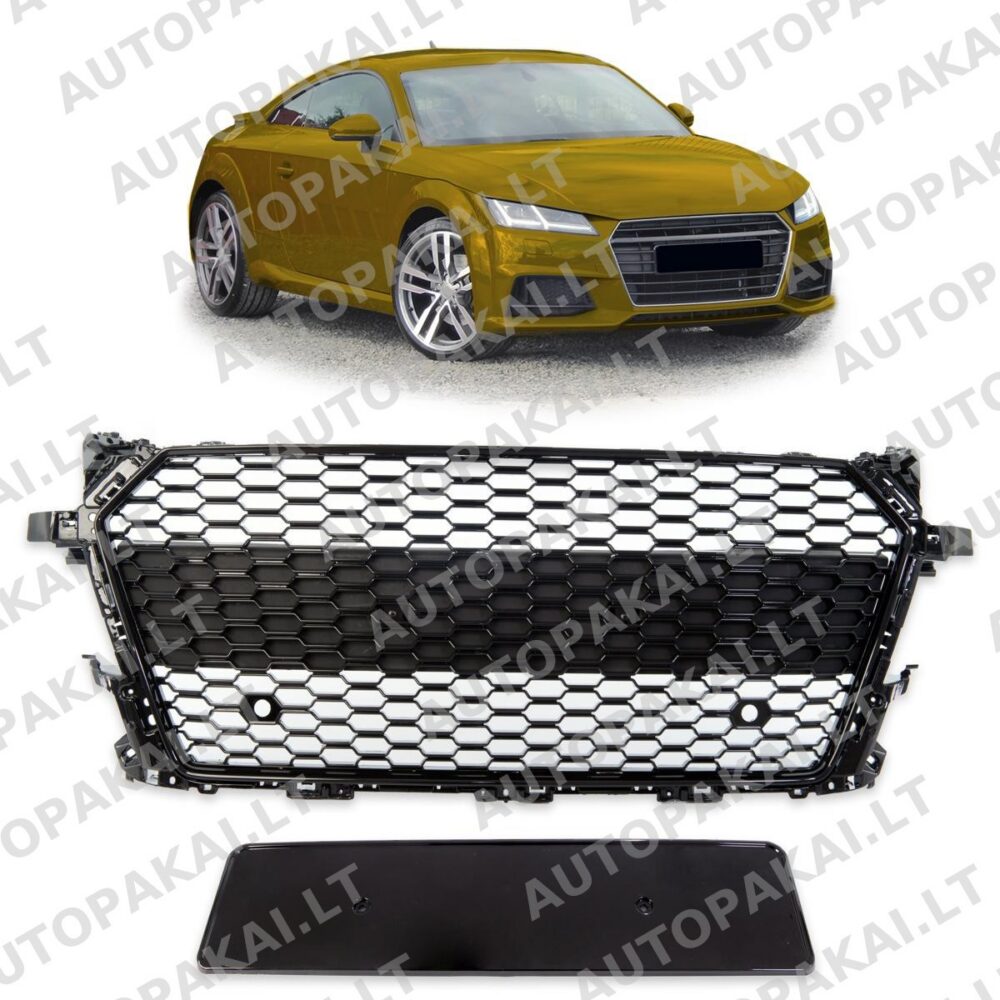 Front Grille Gloss Black suitable for AUDI TT FV, 8S Coupe Cabrio 14-18