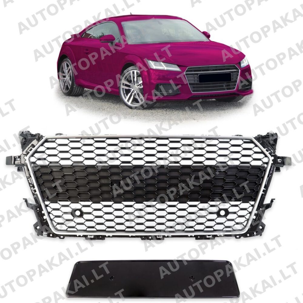 Front Grille Silver suitable for AUDI TT FV, 8S Coupe Cabrio 14-18