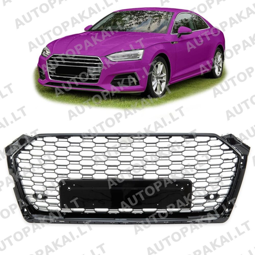 Front Grille Gloss Black suitable for AUDI A5 F5 Coupe Cabrio Sportback 16-20