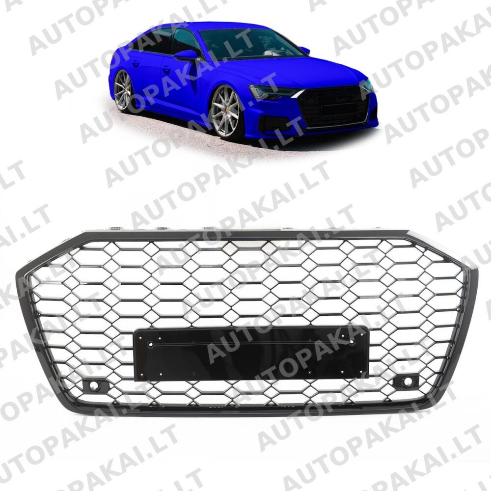 Front Grille Gloss Black suitable for AUDI A6 C8 4A Sedan Avant 18-24