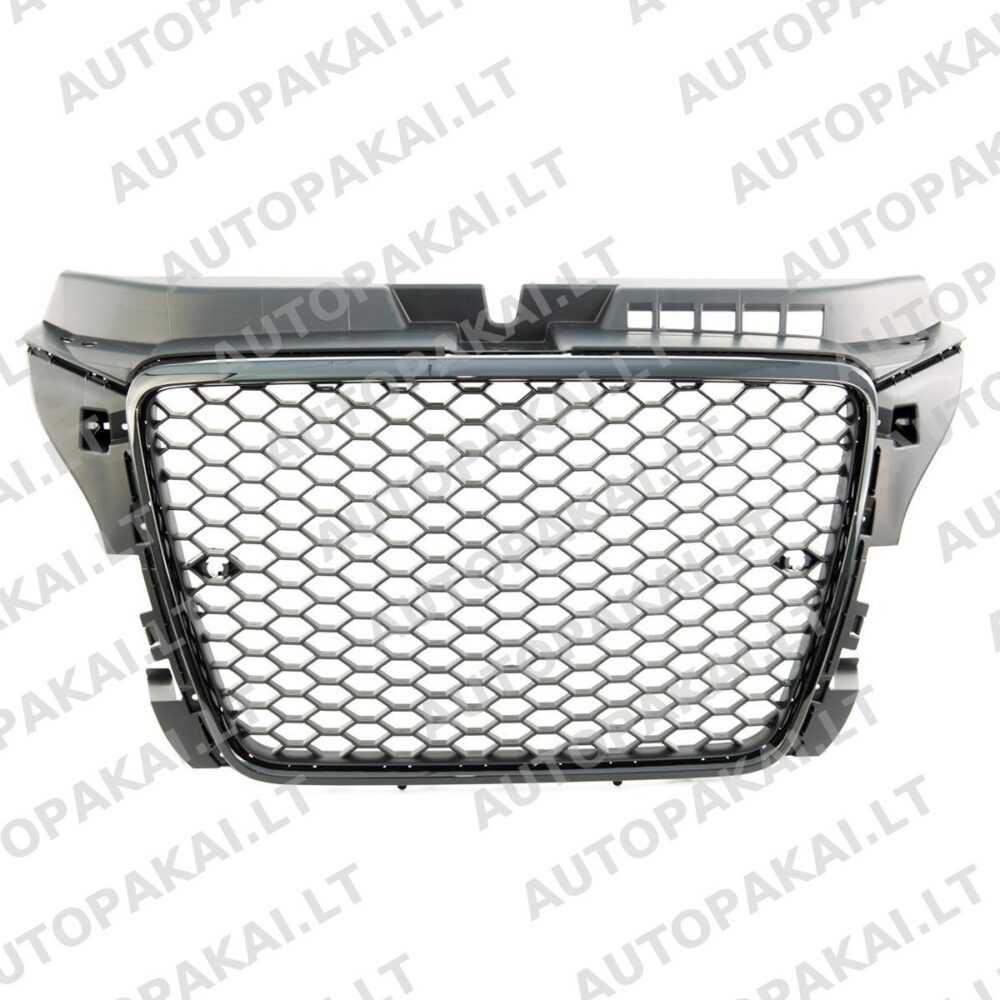 Front Grille Gloss Black suitable for AUDI A3 8P Facelift 08-12