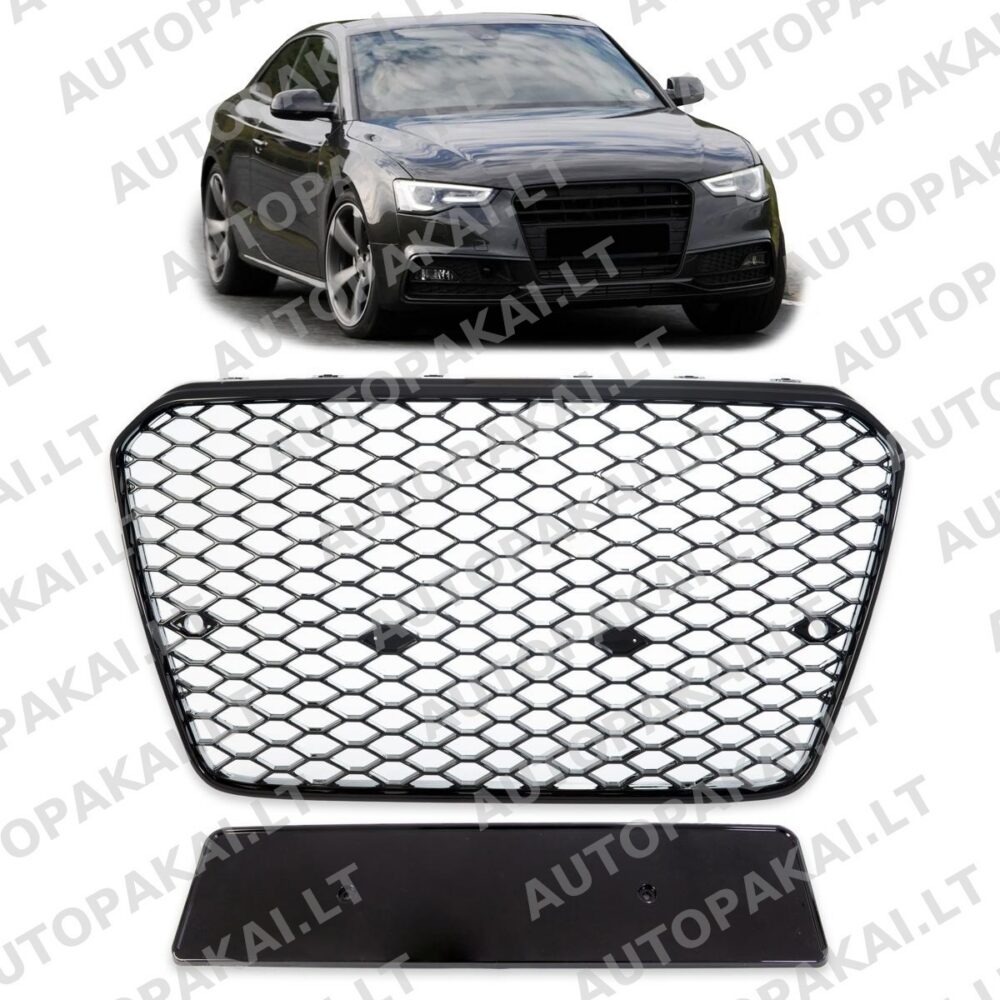 Grille All Gloss Black for AUDI A5 (8Τ) Facelift 2011-2015