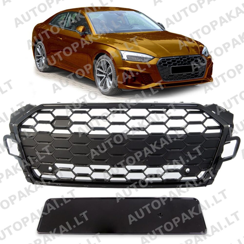 Grille Black for AUDI A5 (F5) Coupe Sportback Convertible Facelift 19-23