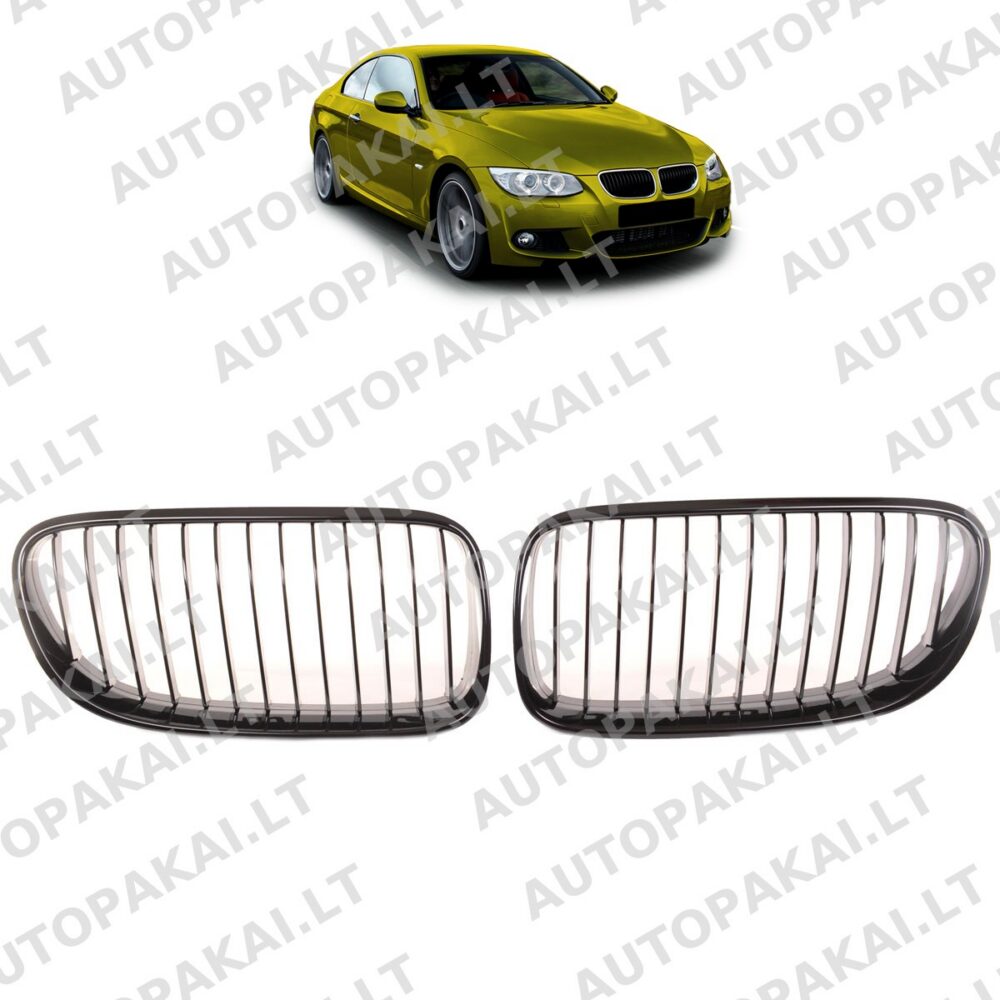 Front Grille Gloss Black for BMW 3 E92,E93 Coupe Cabrio 10-13 Single Line