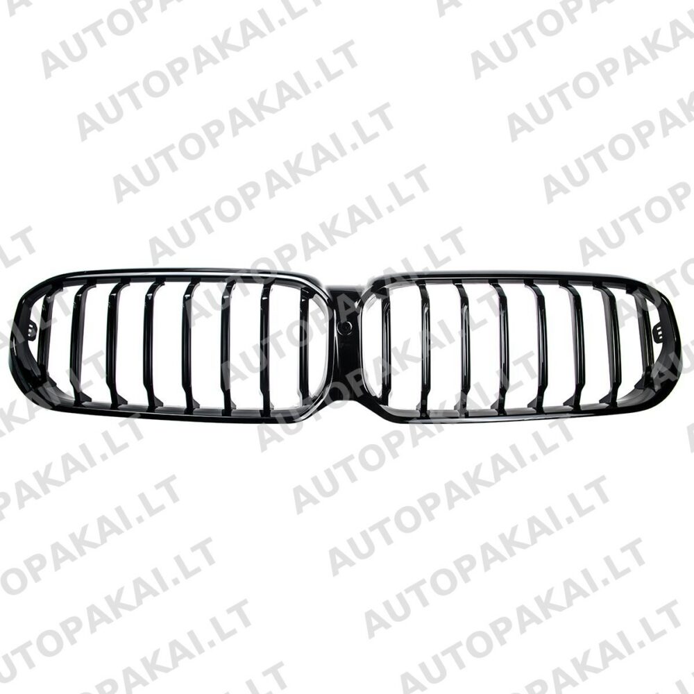 Front Grille Gloss Black fit for BMW 5 G30,G31 Sedan Touring 20-23 Single Line