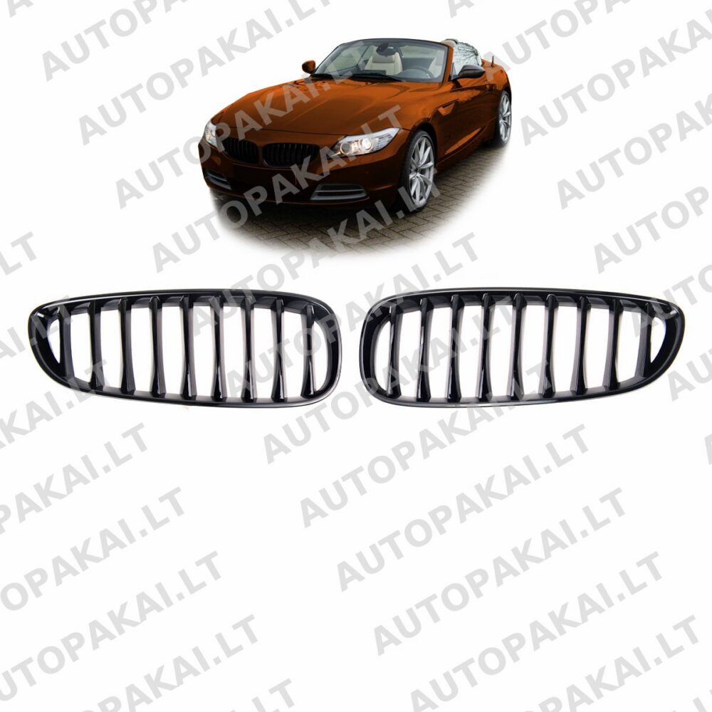 Front Grille Single Line Gloss Black suitable for BMW Z4 E89 Roadster 09-16