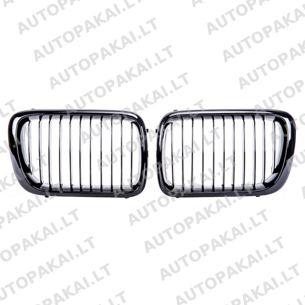 Front Grille Gloss Black suitable for BMW 3 E36 96-00 Single Line