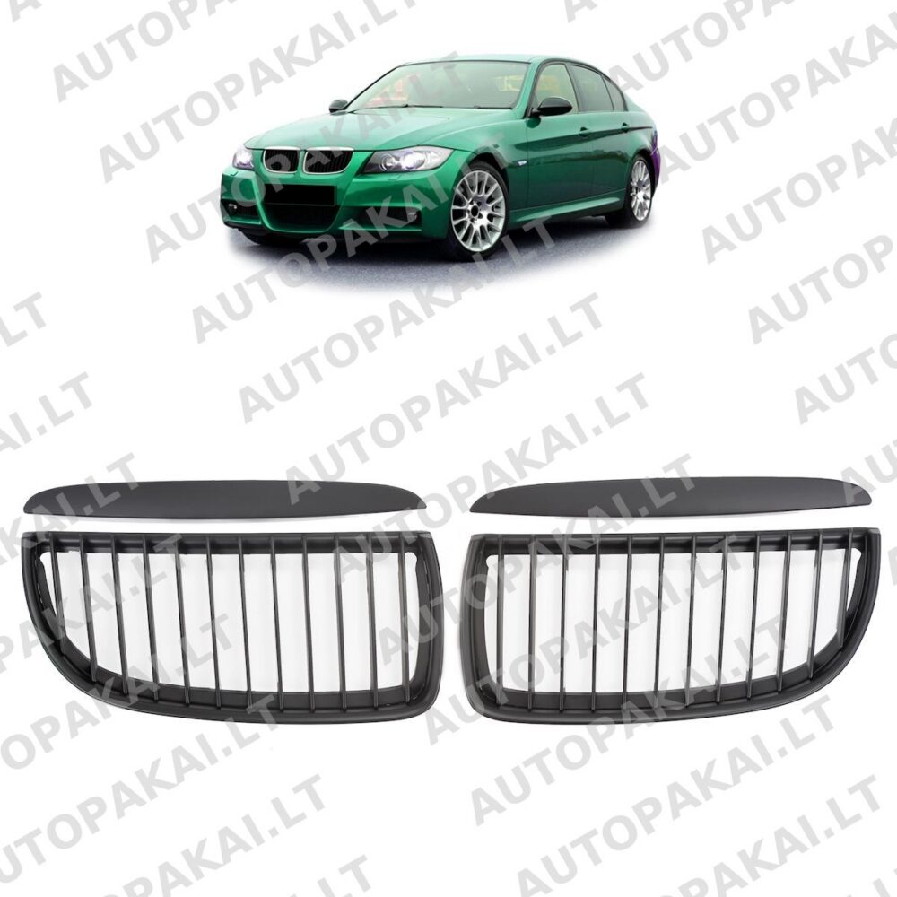 Grille Single Line Matt Black suitable for BMW 3 E90,E91 Sedan Touring 05-08